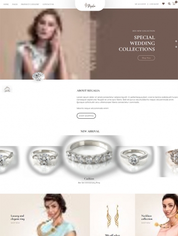 珠宝首饰网站设计，html商城网页制作代码