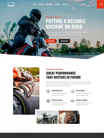 摩托车网页设计，摩托机车网网站