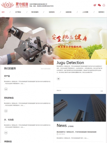 第三方检测机构企业网站模板