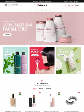美容化妆品电商html5模板