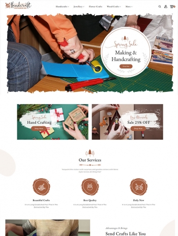 实用的html5手工工艺品商城模板整站