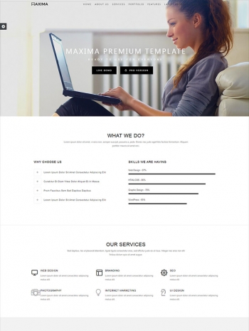 大气的服装设计企业网站模板html5