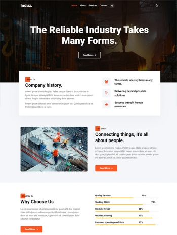 企业网站模板html，钢铁制造企业模板