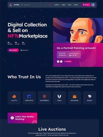 nft交易平台源码，虚拟货币交易网站模板
