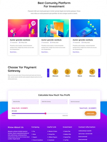 金融公司网页设计，清爽的企业网站模板html