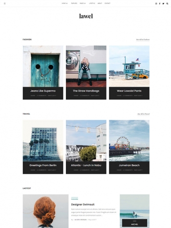 博客网页制作代码，简约web博客设计